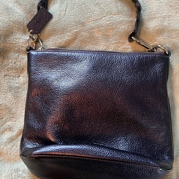 Metallic Blue Coach Bag - Picture 2 of 3